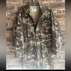 Vintage Bushlan Coveralls Mens M Realtree Camouflage Hunting Coveralls USA MADE